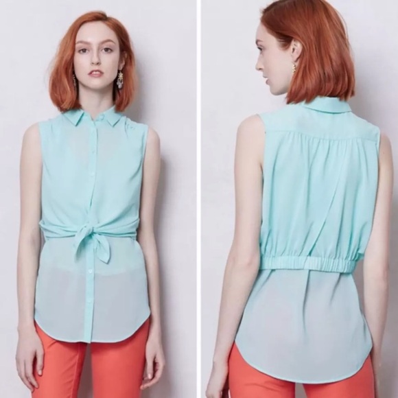 Anthropologie Maeve blouse sz 0 - Picture 1 of 8